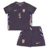 Maillot de Supporter Angleterre Stones 5 Extérieur Euro 2024 Pour Enfant